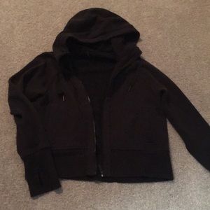 Black lululemon zip up hoodie